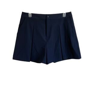 RLX Ralph Lauren Pleated Golf High Rise Navy Blue Shorts -‎ Size XL